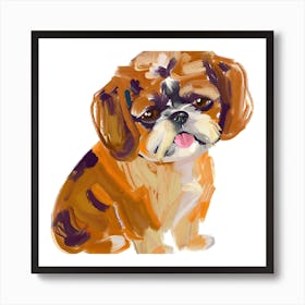 Shih Tzu 03 Art Print