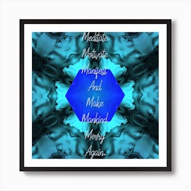 Meditative Mandala Art Print