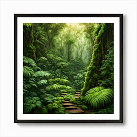 Forest Path Poster