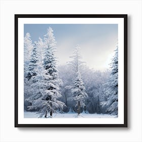 Snowy Forest 5 Art Print