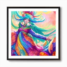 Chinese Girl Art Print