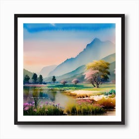 Landscape Painting 63 Art Print