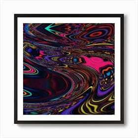 Abstract Psychedelic Art 6 Affiche