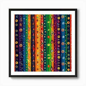 Navratri Themed Banner Texture With Vibrant Colo 17 Art Print