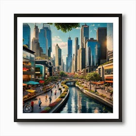 Cityscape Art Print