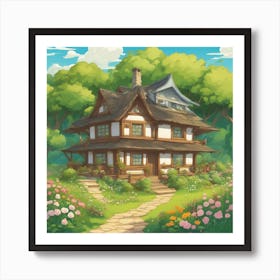 House In The Forest 1 Art Print