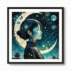 Chinese Girl Art Print