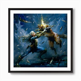 Wrath Of The Gods Art Print