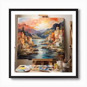 Landscape Painting Art Print