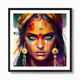 Powerful Hindu Woman #1 Art Print