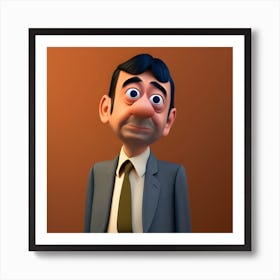 Mr. Bean CGI version Art Print