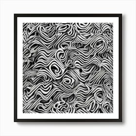 Black and White Abstract Art 29 Art Print