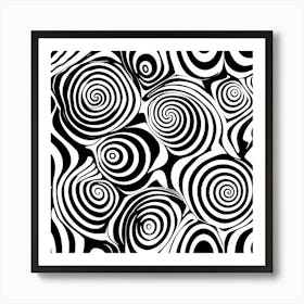 Abstract Swirls Art Print