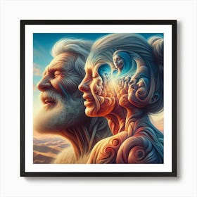 Man And A Woman Art Print