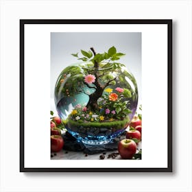 Apple Tree Terrarium Art Print