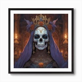 Skeleton Queen Art Print