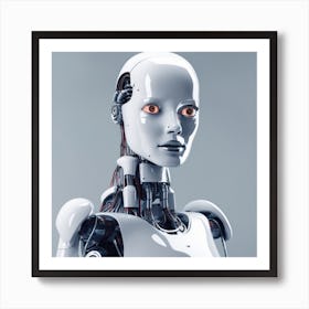 Robot Woman 3 Art Print