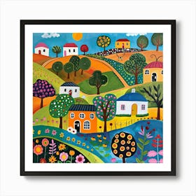 Kids Travel Illustration Uruguay 2 Poster