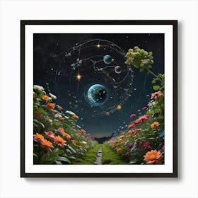 Space Garden Art Print