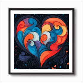 Heart Of Love 1 Art Print