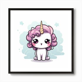 Cute Unicorn 641 Art Print