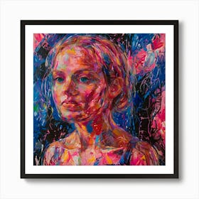 Portrait Of A Girl Art Print