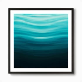 Abstract Ocean Waves 1 Art Print