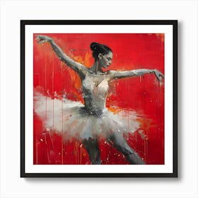 Expressive Ballet Dancer Art Print