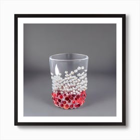 Glass With Pearls Art Print