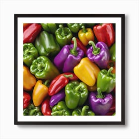 Colorful Peppers 12 Art Print