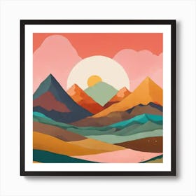 Landscape Painting 6 Art Print