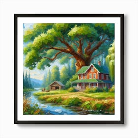 House By The River 2 Art Print