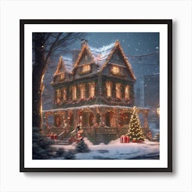 Christmas House 149 Art Print