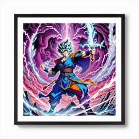 Goku super sayan Art Print