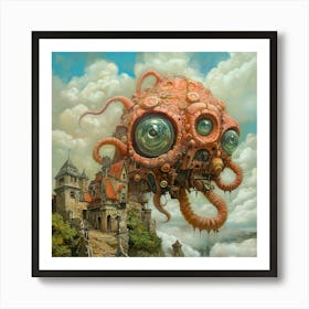 Giant Octopus Poster