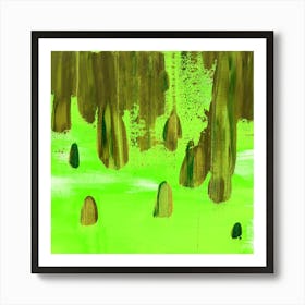 Drops - Lime Art Print