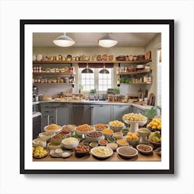 Kitchen Full Of Food Art Print