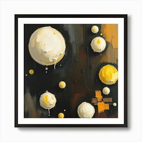 Yellow Spheres Art Print