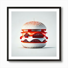 Cheeseburger Iconic (46) Art Print