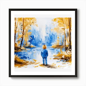 Child In The Forest Art Print