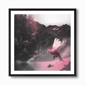 Pink Bird Art Print