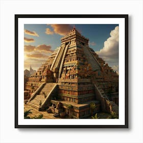 Pyramid Of The Sun Art Print