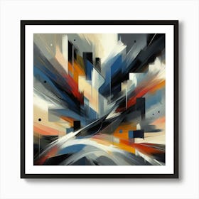 Abstract Cityscape 2 Art Print