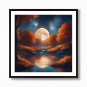 Harvest Moon Dreamscape 21 Art Print