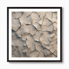 Cracked Sand 1 Art Print