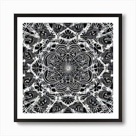 Abstract Mandala Art Print