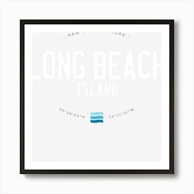 Long Beach Island New Jersey Shore Beach Waves Art Print