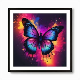 Butterfly Painting 284 Art Print