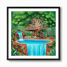 Tree House Art Print