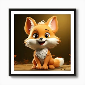 Cute Fox 131 Art Print